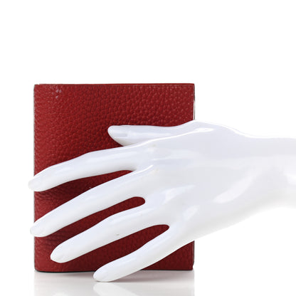 Hermes Togo Ulysse Mini Notebook Rouge Garance 2 of 8
