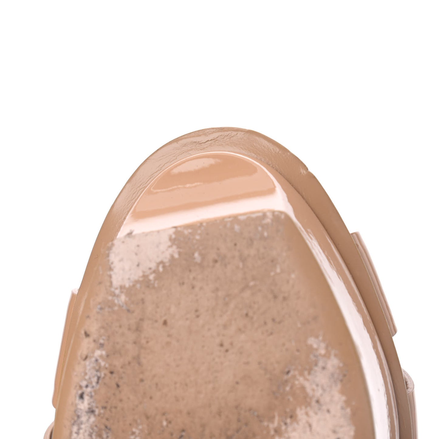 Patent Tribute 75 Platform Sandals 40.5 Dark Nude