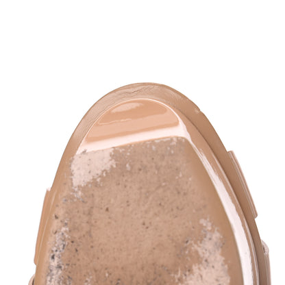 Saint Laurent Patent Tribute 75 Platform Sandals 40.5 Dark Nude 13 of 21