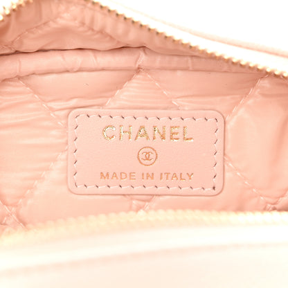 Chanel Caviar Quilted Medium Curvy Pouch Cosmetic Case Light Pink 6 of 10