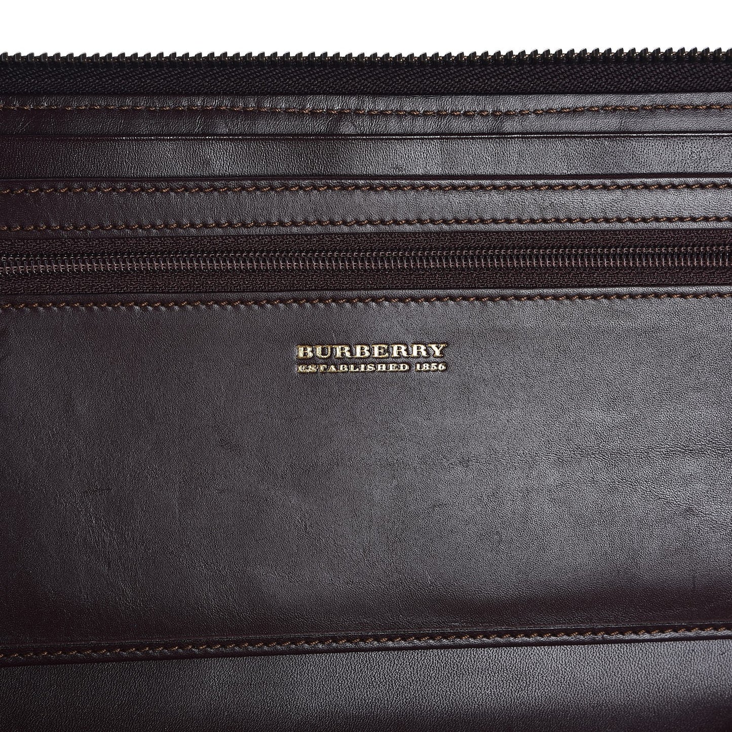 Haymarket Check Large Travel Zip Around Wallet Chocolate