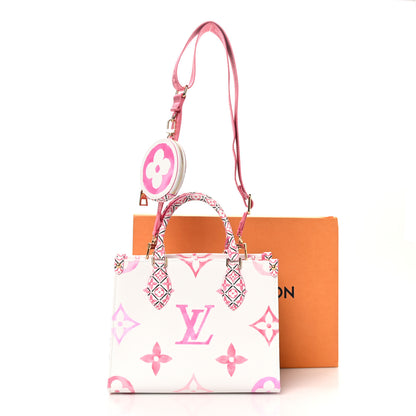 Louis Vuitton Monogram Giant By The Pool 2.0 Onthego PM Pink 10 of 10