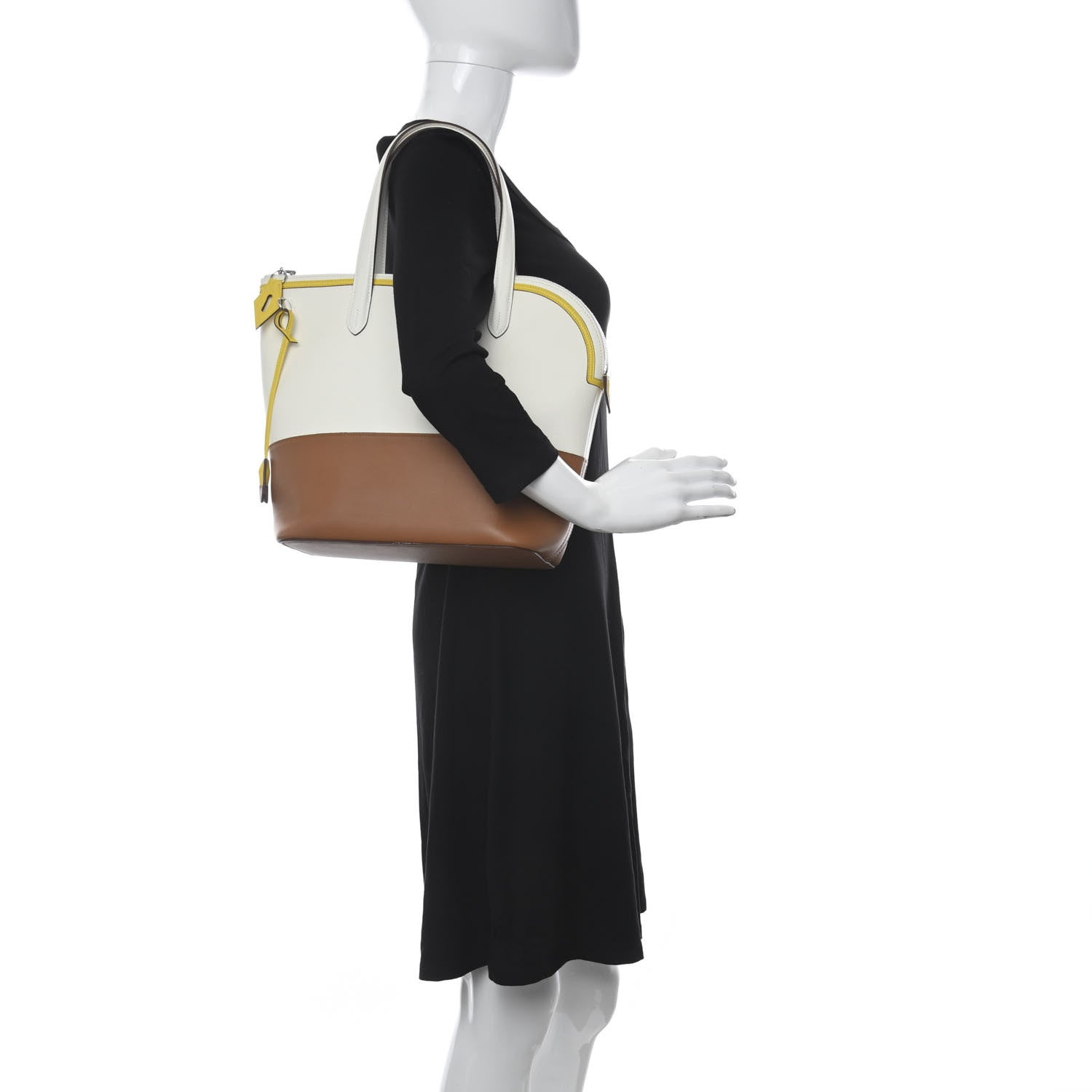 Hermes Evercolor Swift Transat Sailor Bag Gold White Jaune De Naples 2 of 12