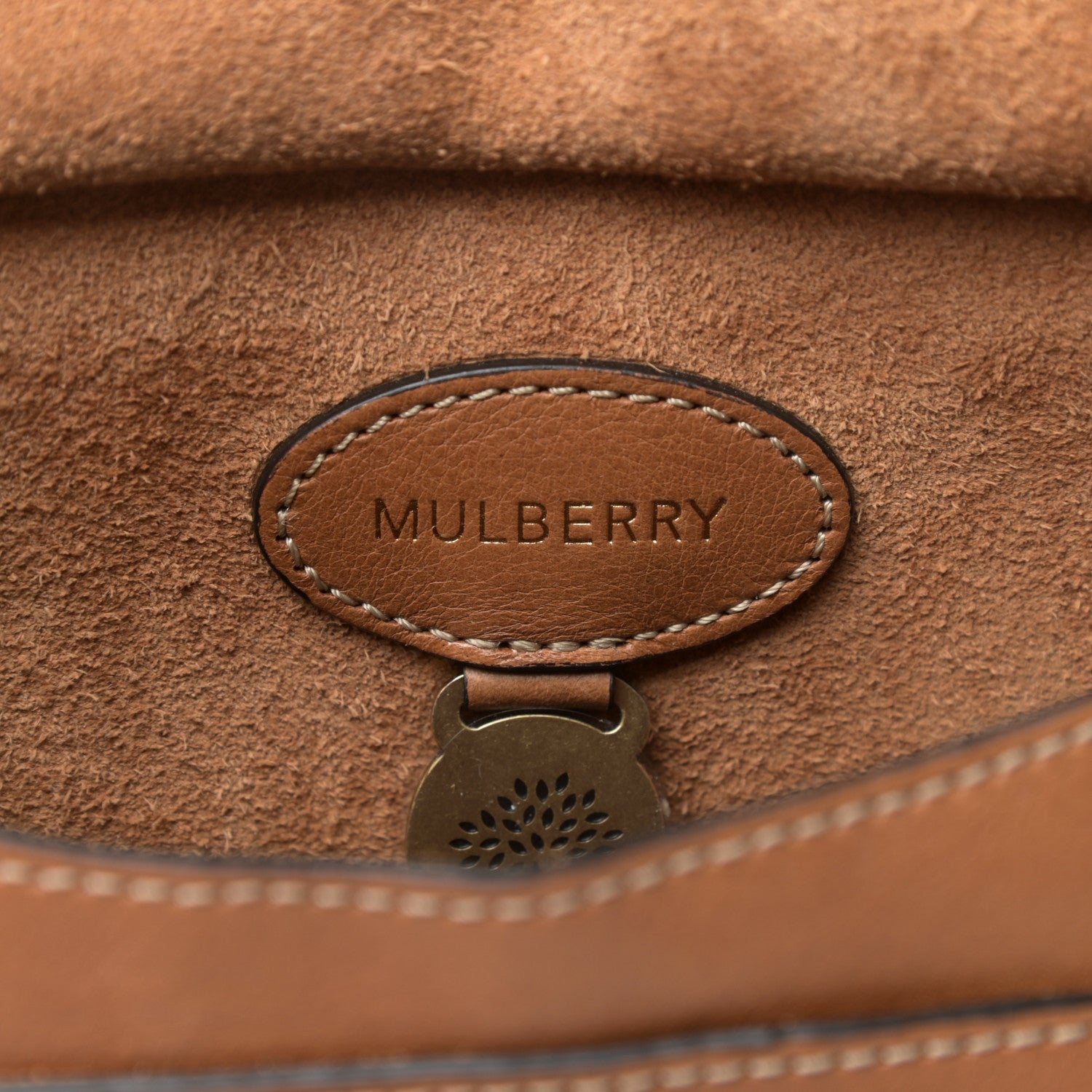 Mulberry Natural Grain Calfskin Antony Messenger Crossbody Oak 6 of 9