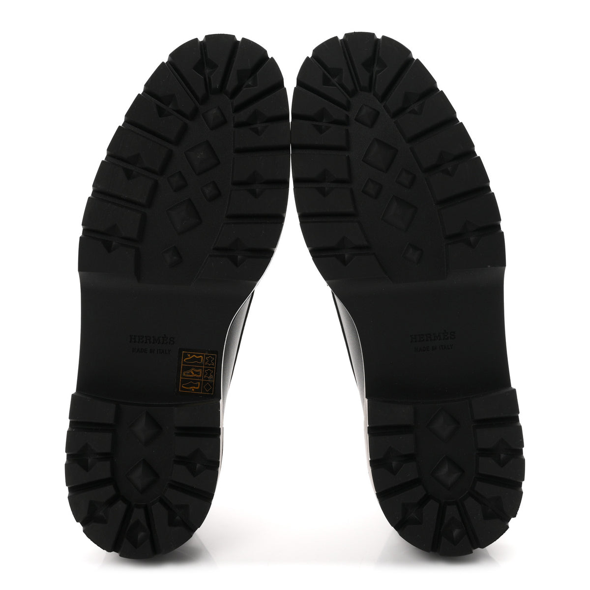 Hermes Calfskin Womens Icone Loafers 38.5 Black 6 of 9