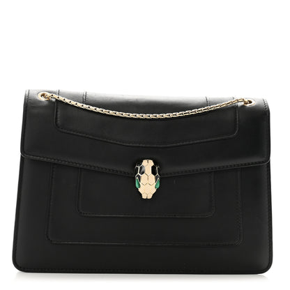Bulgari Calfskin Serpenti Forever Crossbody Bag Black 1 of 16