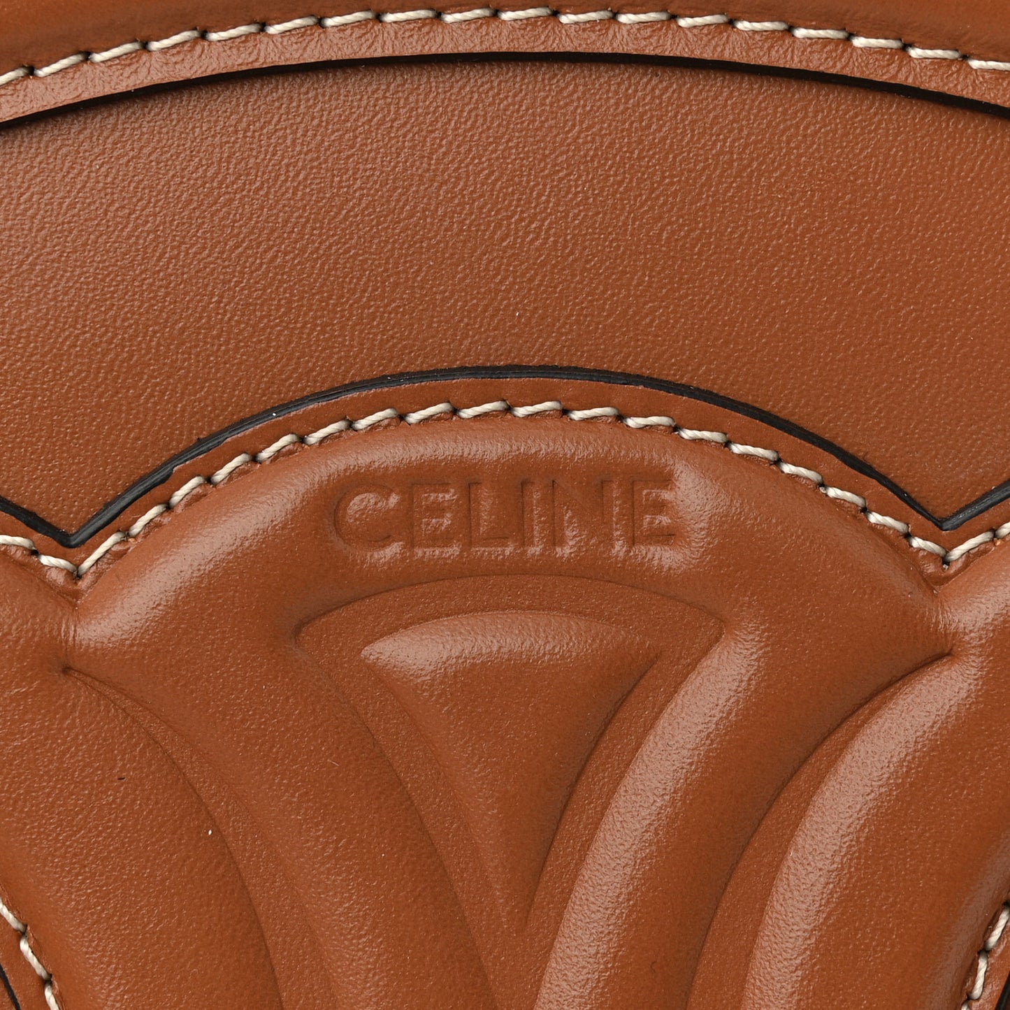 Smooth Calfskin Cuir Triomphe Oval Bag Tan