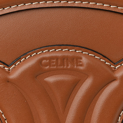 Celine Smooth Calfskin Cuir Triomphe Oval Bag Tan 6 of 10