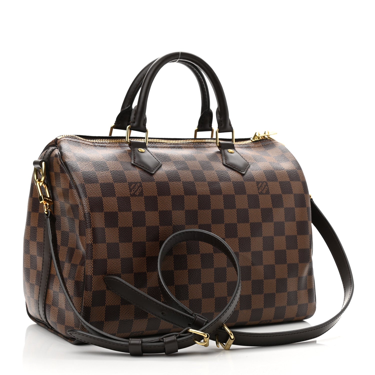 Louis Vuitton Damier Ebene Speedy Bandouliere 30 3 of 10