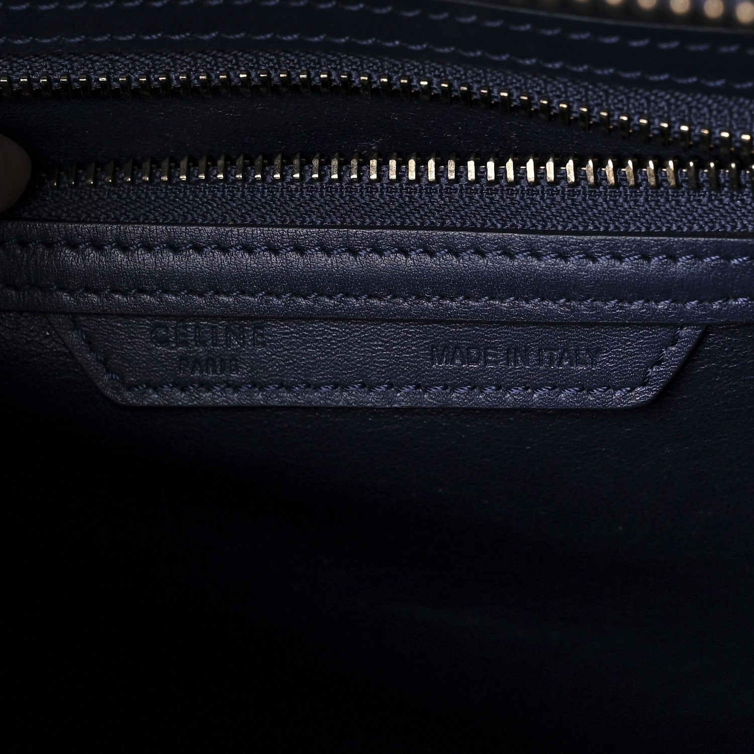 Celine Smooth Calfskin Micro Luggage Navy Blue 7 of 11