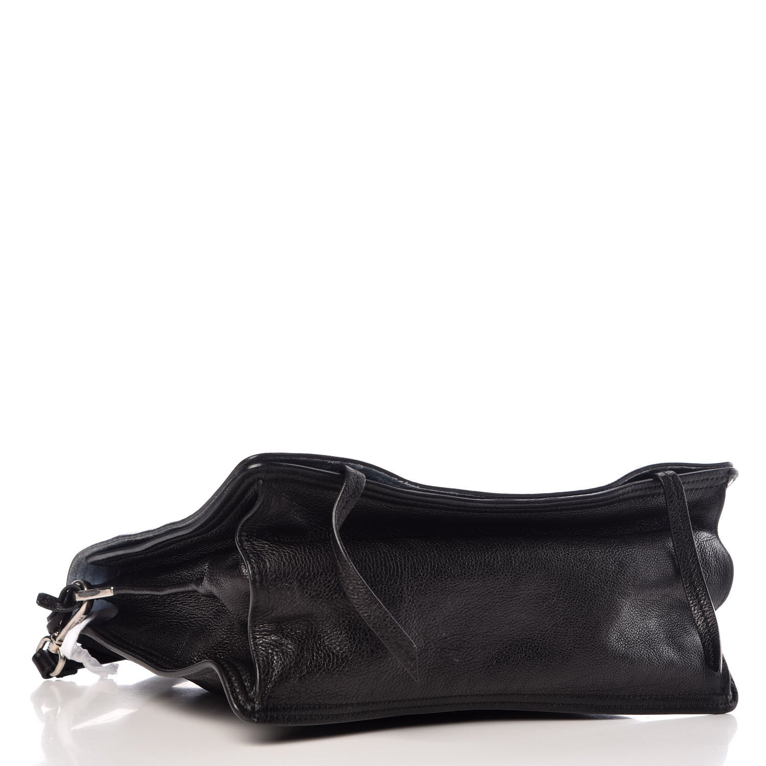 Prada Glace Calf Etiquette Flap Black Astrale 4 of 11