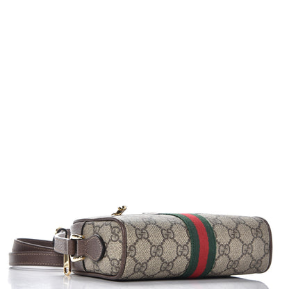 Gucci GG Supreme Monogram Web Mini Ophidia Shoulder Bag Brown 4 of 8