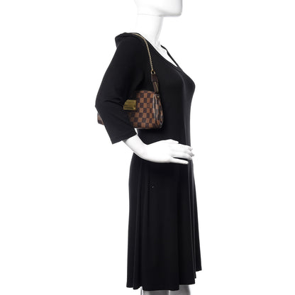 Louis Vuitton Damier Ebene Eva Clutch 2 of 9