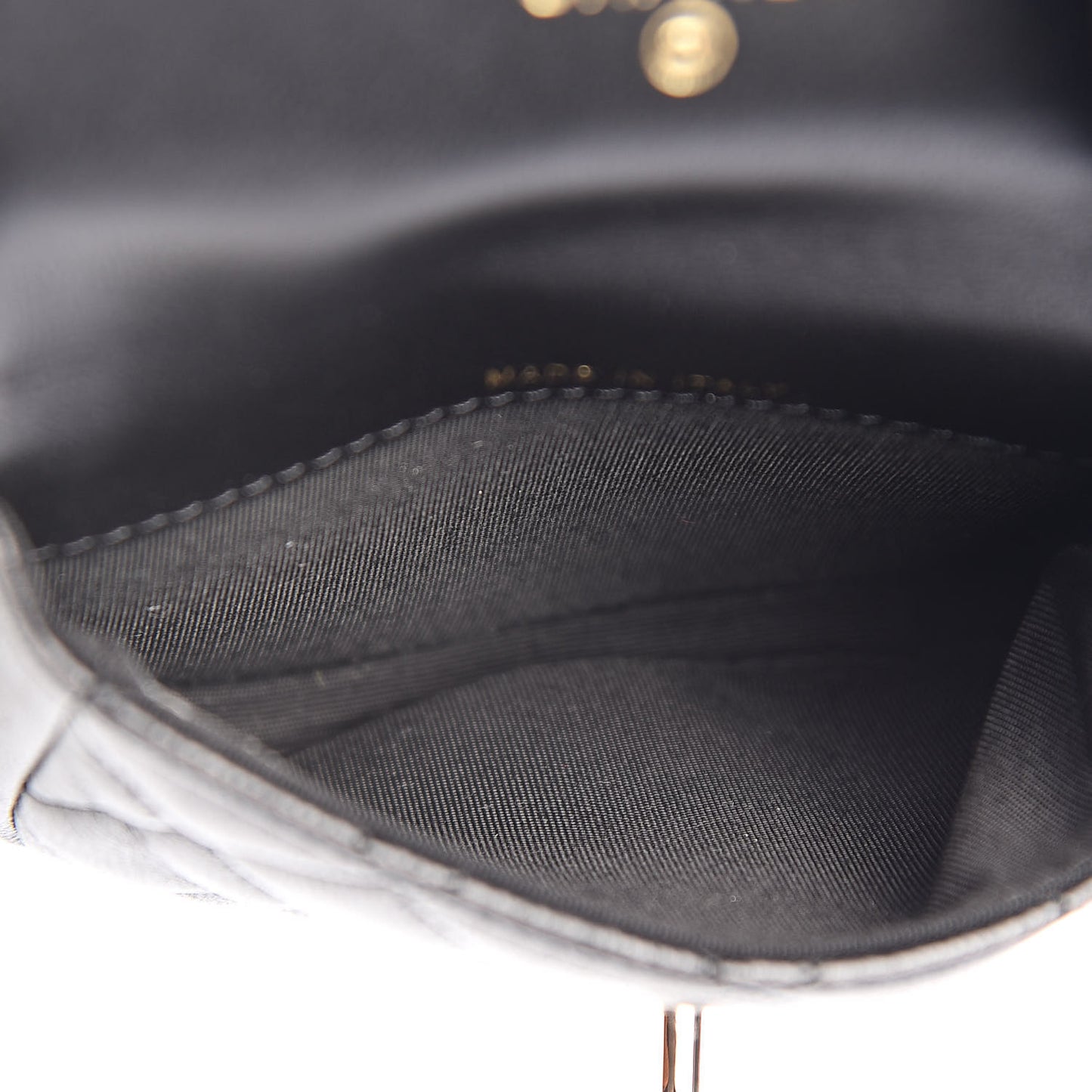 Tweed Lambskin Quilted Waist Bag With Coin Purse Black