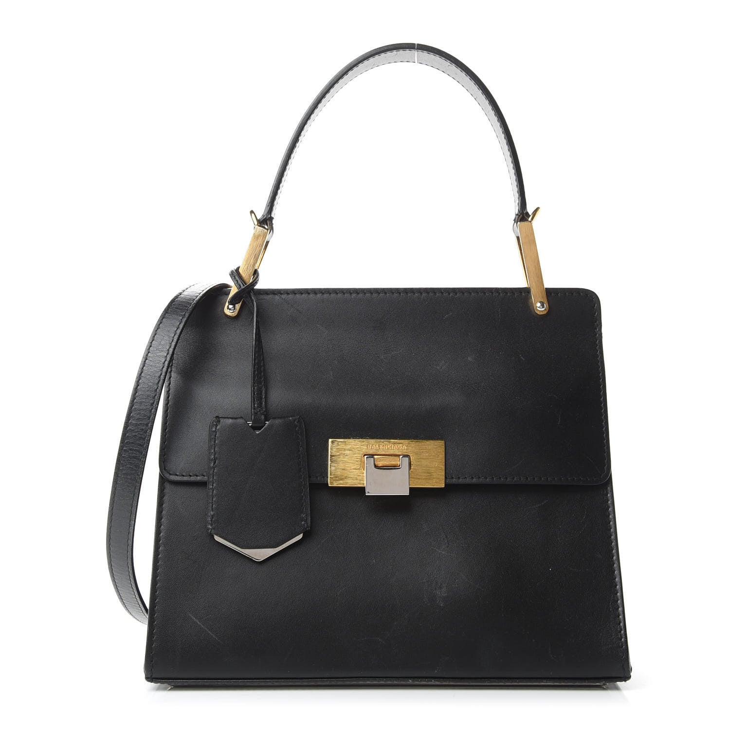 Balenciaga Calfskin Le Dix Cartable S Bag Black 1 of 9