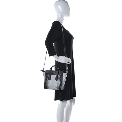 Celine Lizard Smooth Calfskin Nano Tri-Color Luggage Mineral 2 of 13