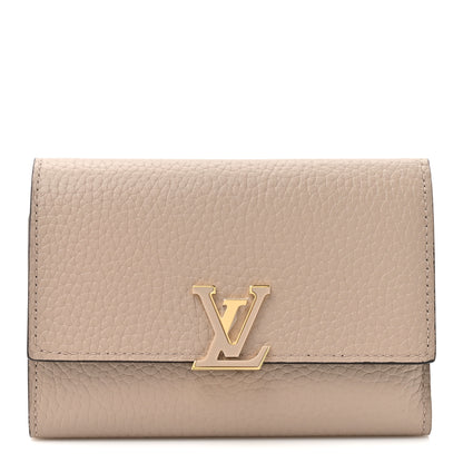 Louis Vuitton Taurillon Capucines Compact Wallet Galet 1 of 7