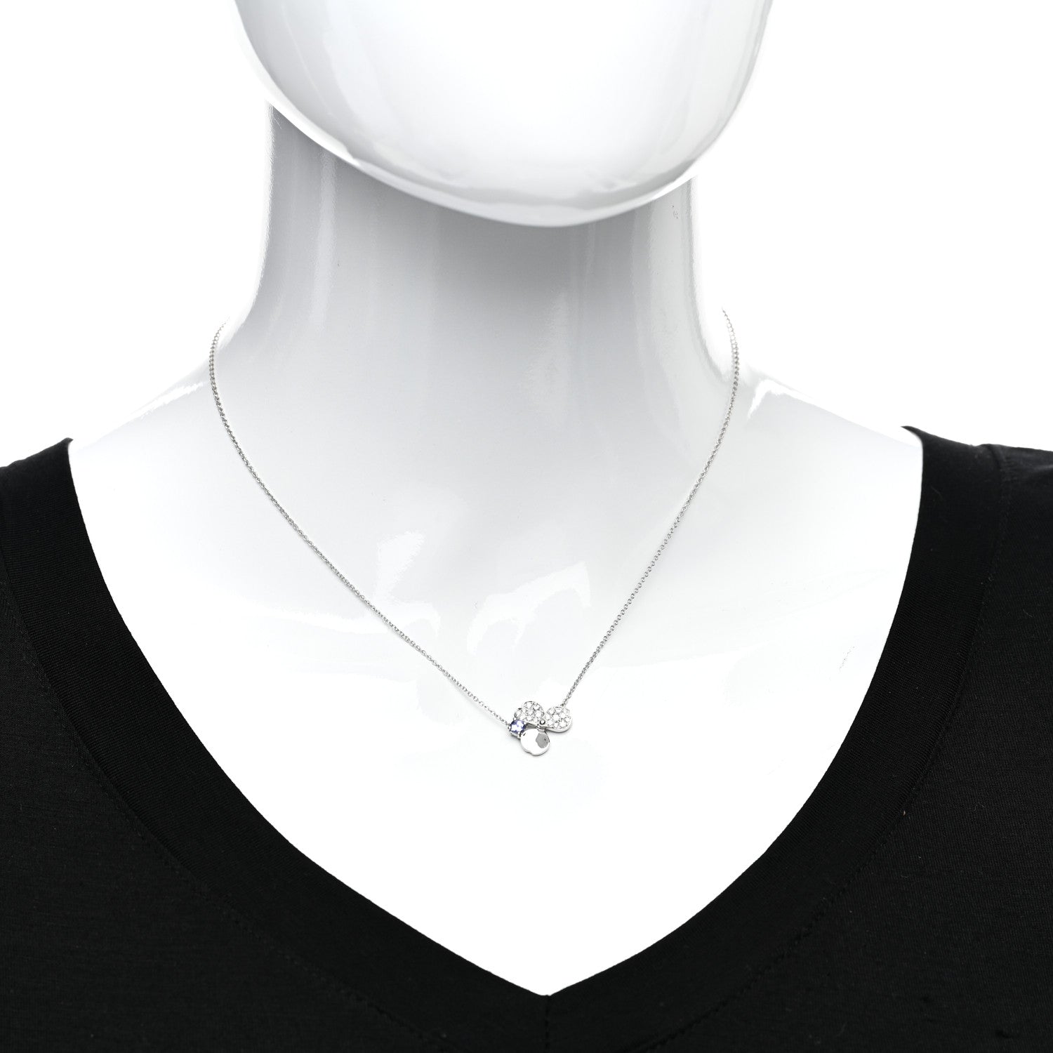 Tiffany Platinum Diamond Tanzanite Paper Flowers Pendant Necklace 2 of 4