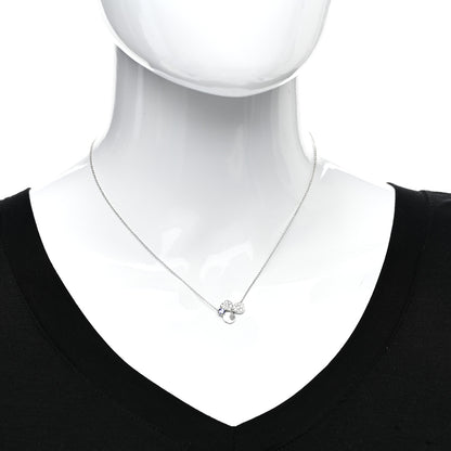 Tiffany Platinum Diamond Tanzanite Paper Flowers Pendant Necklace 2 of 4
