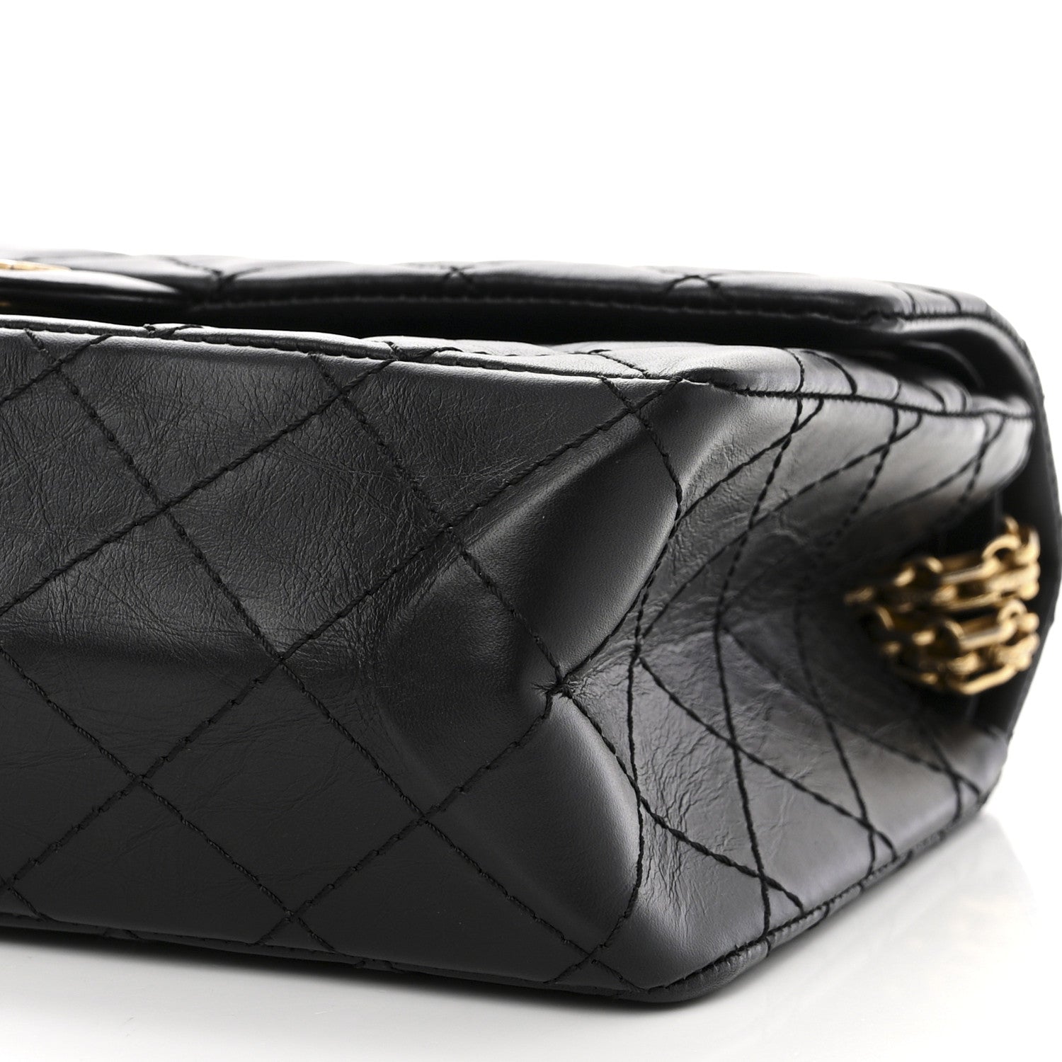 Chanel Aged Calfskin Quilted 2.55 Reissue 225 Flap Black 10 of 11