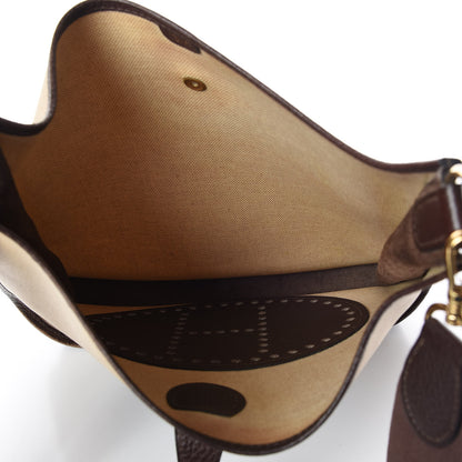 Hermes Toile Natural Barenia Evelyne GM Ebene 7 of 13