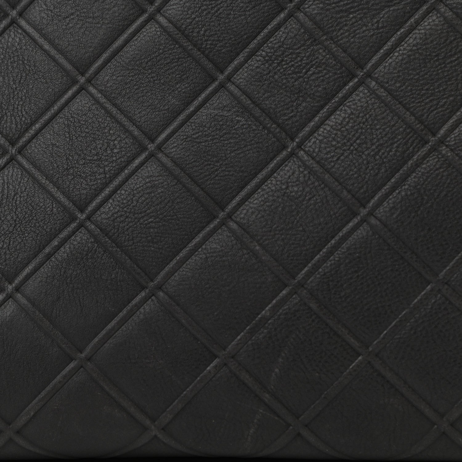 Chanel Calfskin Diamond Embossed Large CC Zip Shopping Tote Grey 14 of 14