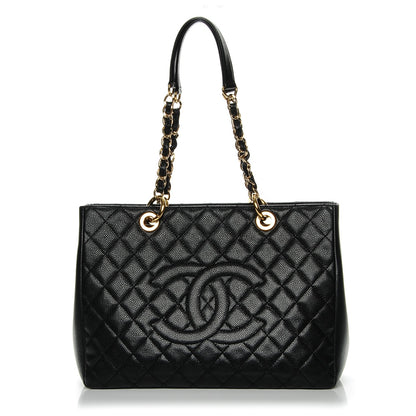 Chanel Caviar Quilted Grand Shopping Tote GST Black 1 of 7
