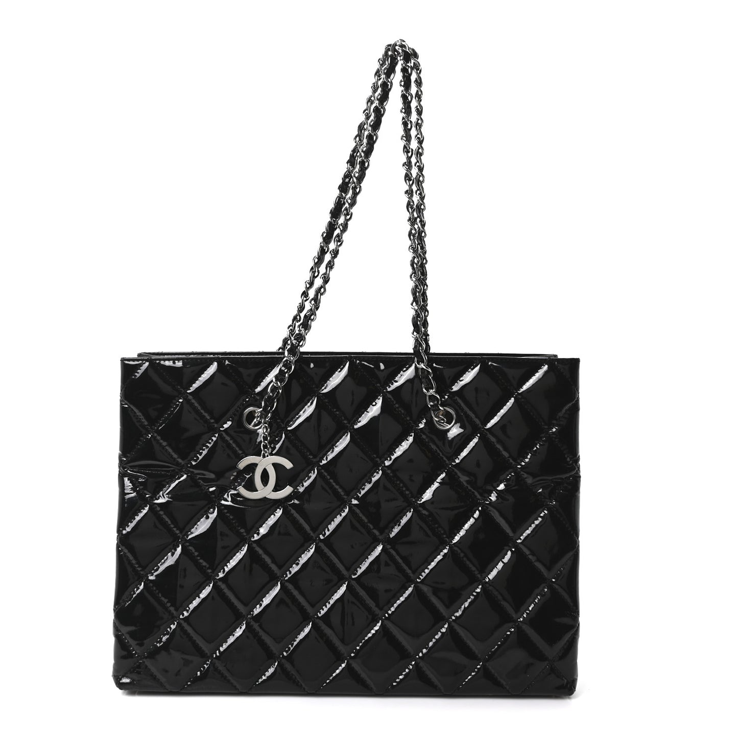 Vinyl Quilted In The Business Tote Black
