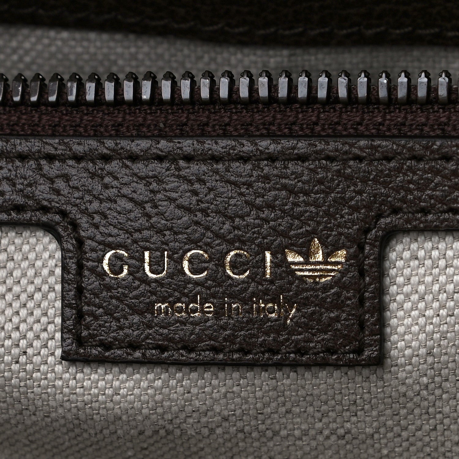 Gucci X ADIDAS Crystal Vintage Monogram Textured Dollar Calfskin Web Trefoil Logo Medium Messenger Bag Mid Natural Nut Off White New Acero 6 of 10