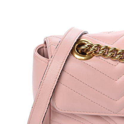 Gucci Calfskin Matelasse Small GG Marmont Shoulder Bag Perfect Pink 9 of 15