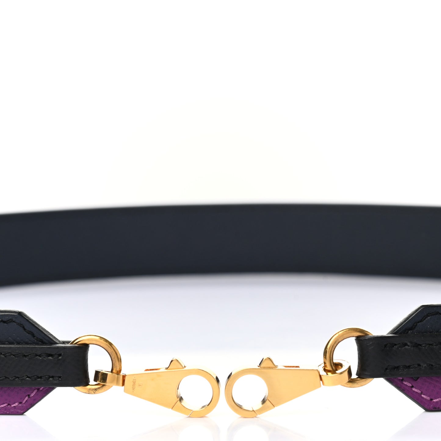 Epsom 30mm Tressage Au Galop Shoulder Strap Bleu Indigo Anemone