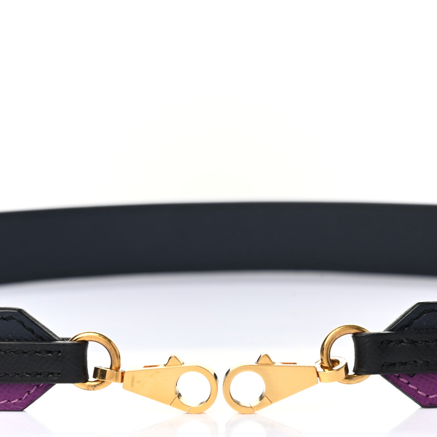 Hermes Epsom 30mm Tressage Au Galop Shoulder Strap Bleu Indigo Anemone 5 of 6