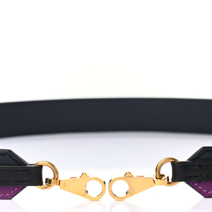 Hermes Epsom 30mm Tressage Au Galop Shoulder Strap Bleu Indigo Anemone 5 of 6