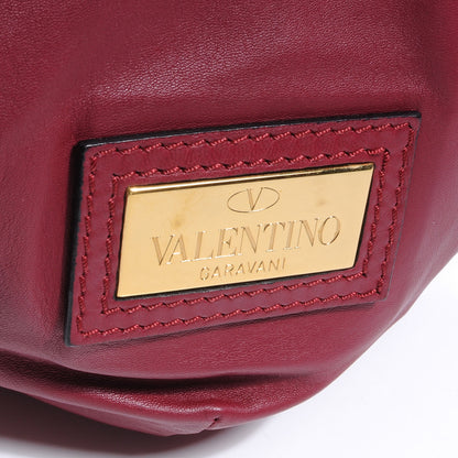 Valentino Garavani Nappa 360 Bow Hobo Burgundy 4 of 8