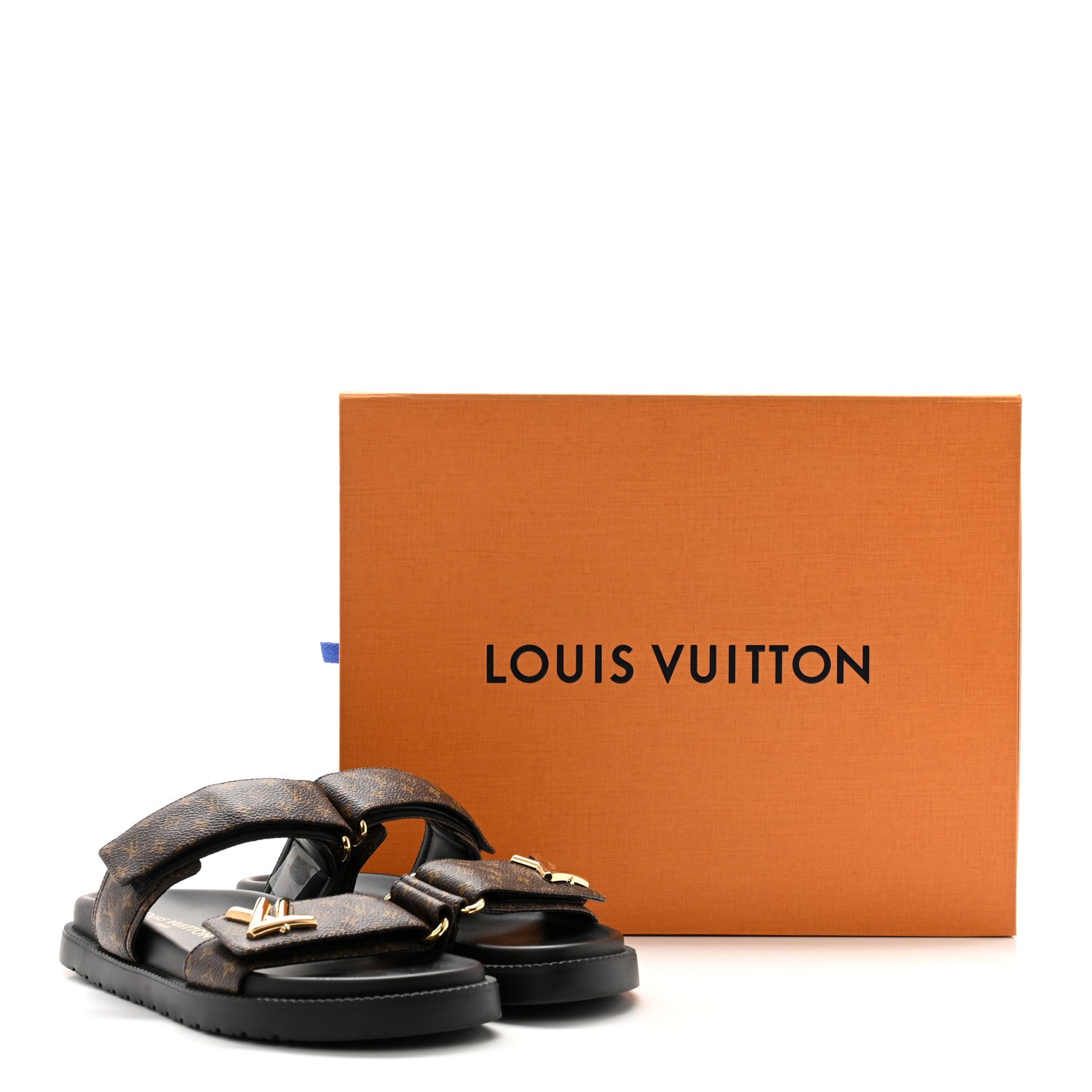 Louis Vuitton Monogram LV Flat Sandals 37.5 9 of 9