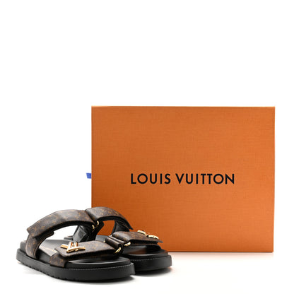 Louis Vuitton Monogram LV Flat Sandals 37.5 9 of 9