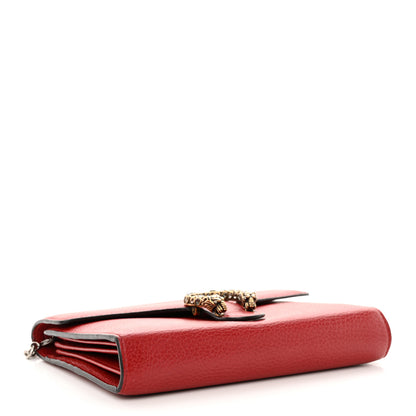 Gucci Calfskin Mini Dionysus Chain Wallet Hibiscus Red 4 of 16