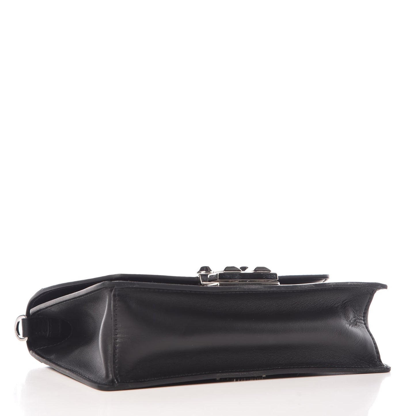 City Calfskin Saffiano Racing Logo Elektra Shoulder Bag Black Verde