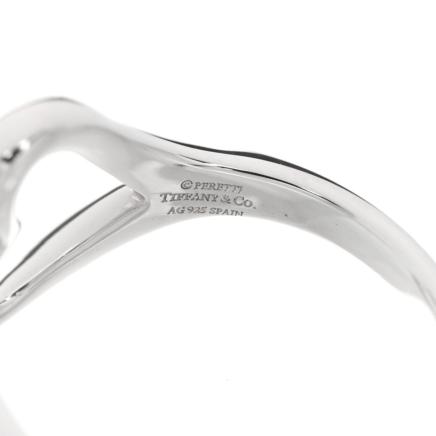 Sterling Silver Elsa Peretti Open Heart Ring 53 6.5