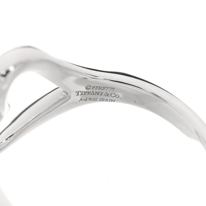 Tiffany Sterling Silver Elsa Peretti Open Heart Ring 53 6.5 5 of 5