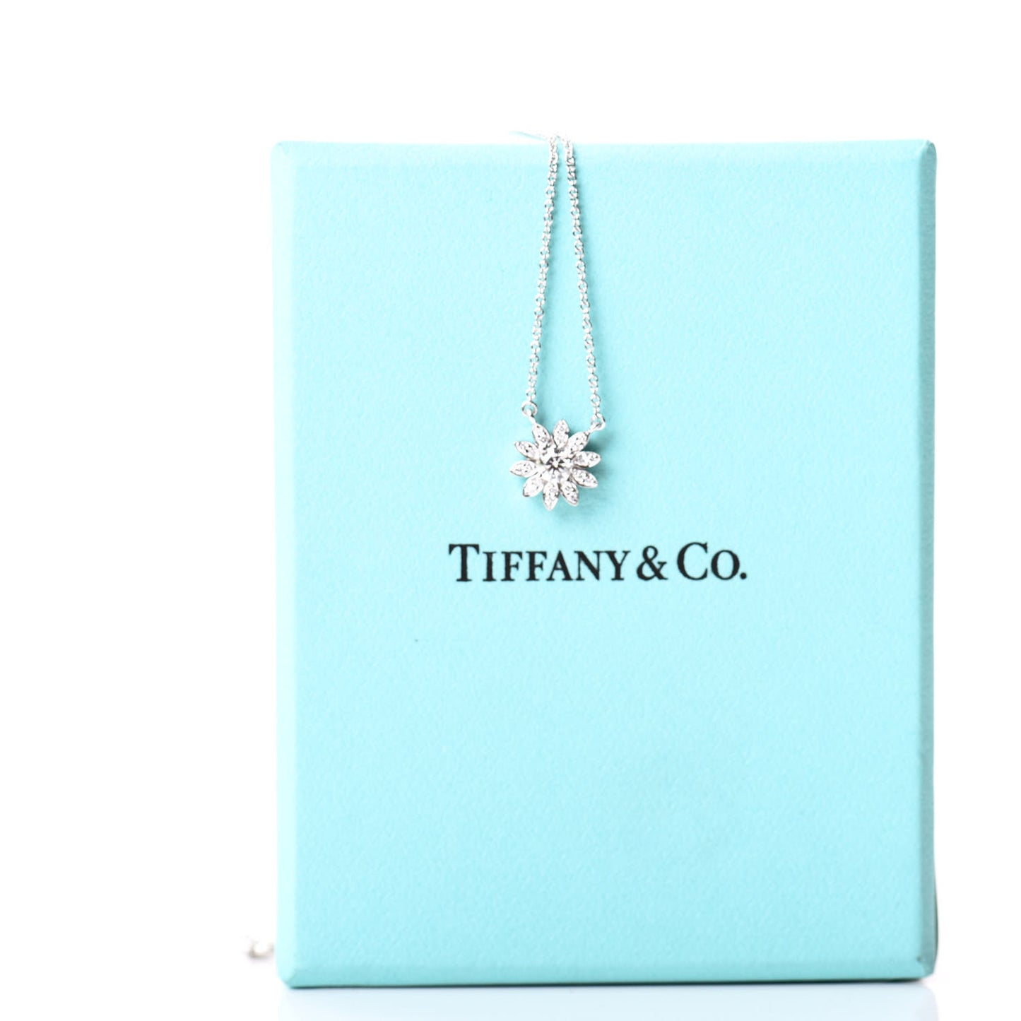 Platinum Diamond Enchant Flower Pendant Necklace