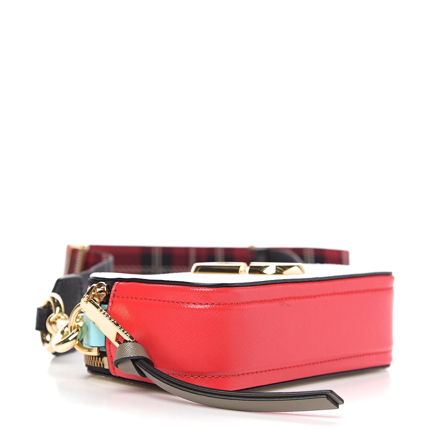 Saffiano Small Snapshot Camera Bag Porcelain Multi