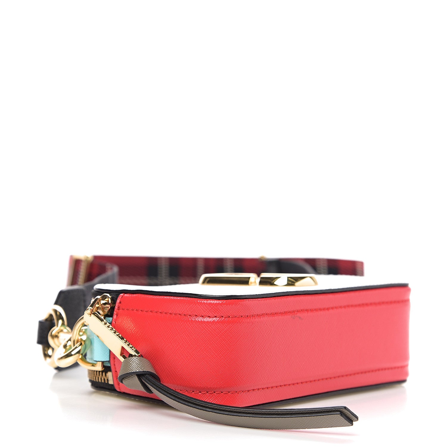 Marc Jacobs Saffiano Small Snapshot Camera Bag Porcelain Multi 3 of 9