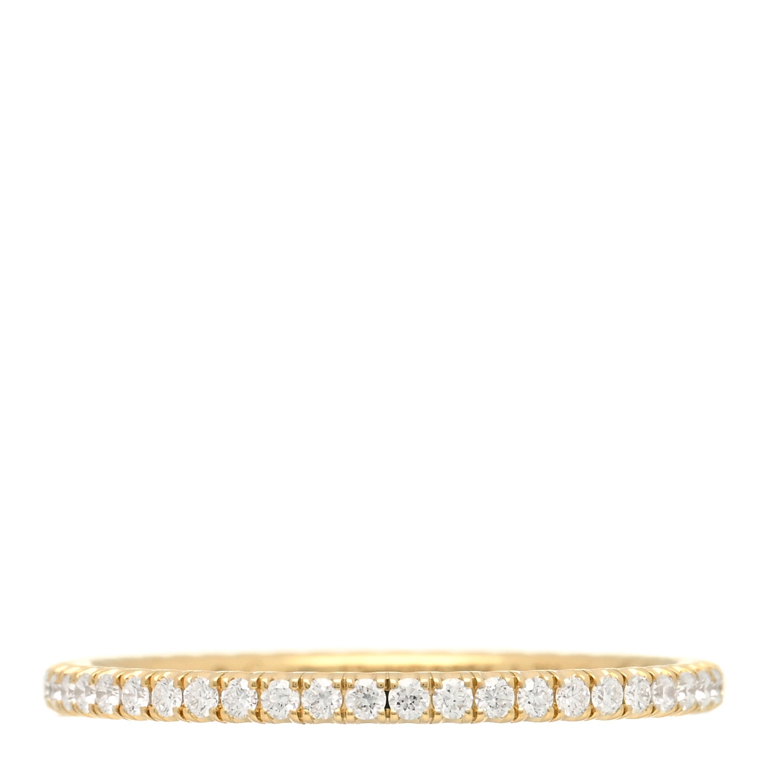 Cartier 18K Yellow Gold Diamond 1.5mm Etincelle de Cartier Wedding Band Ring 52 6 1 of 4