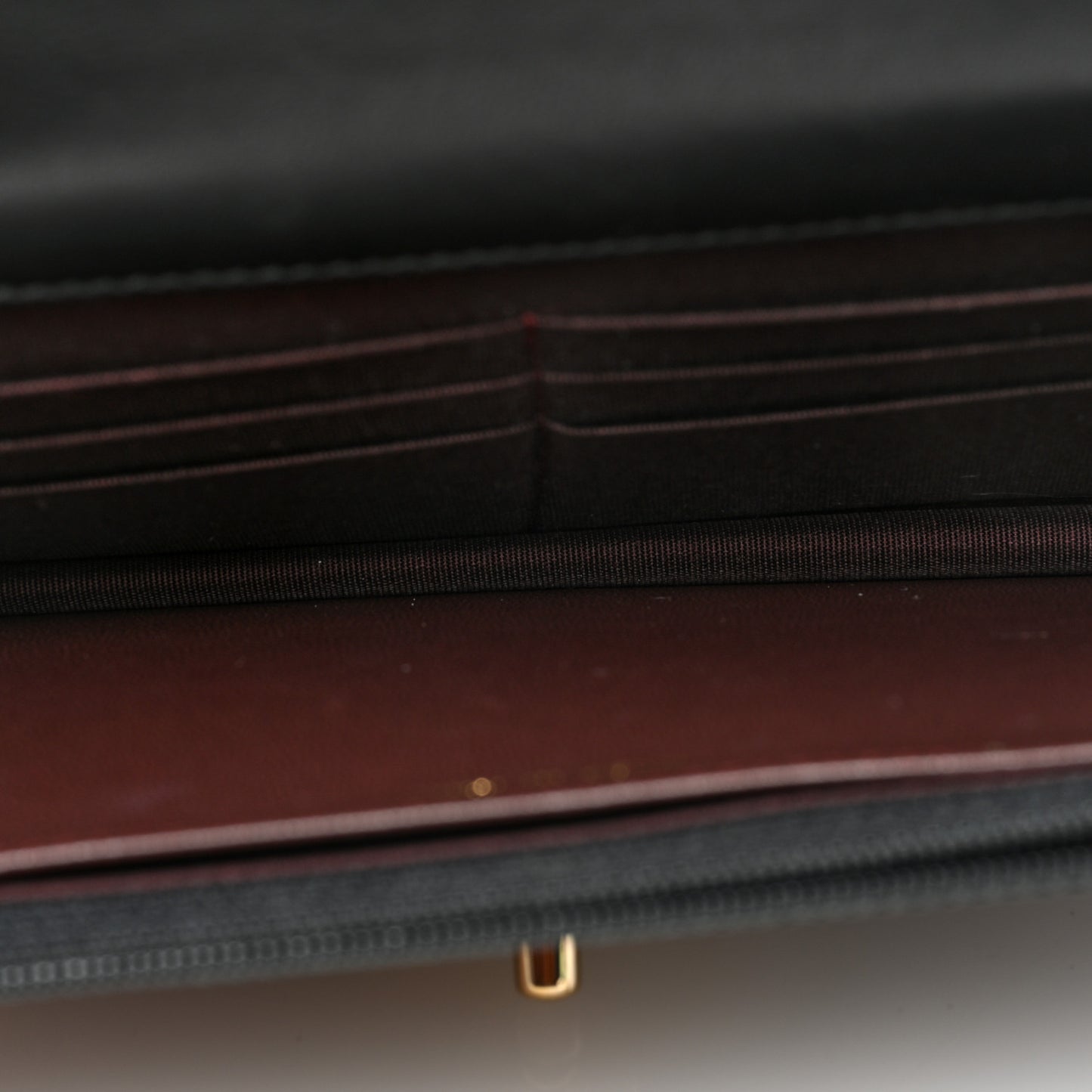 Lambskin Quilted Trendy CC Wallet On Chain WOC Black