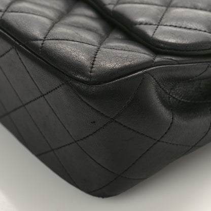 Chanel Lambskin Quilted Jumbo Single Flap Black 9 of 17