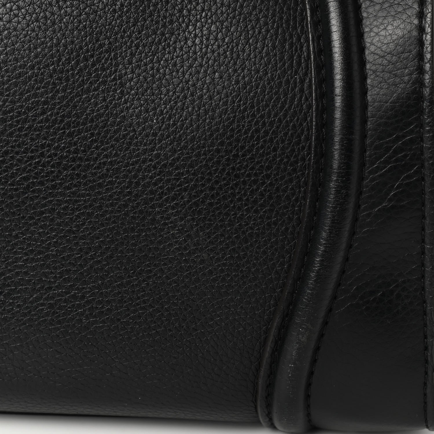 Celine Drummed Calfskin Mini Luggage Black 10 of 14