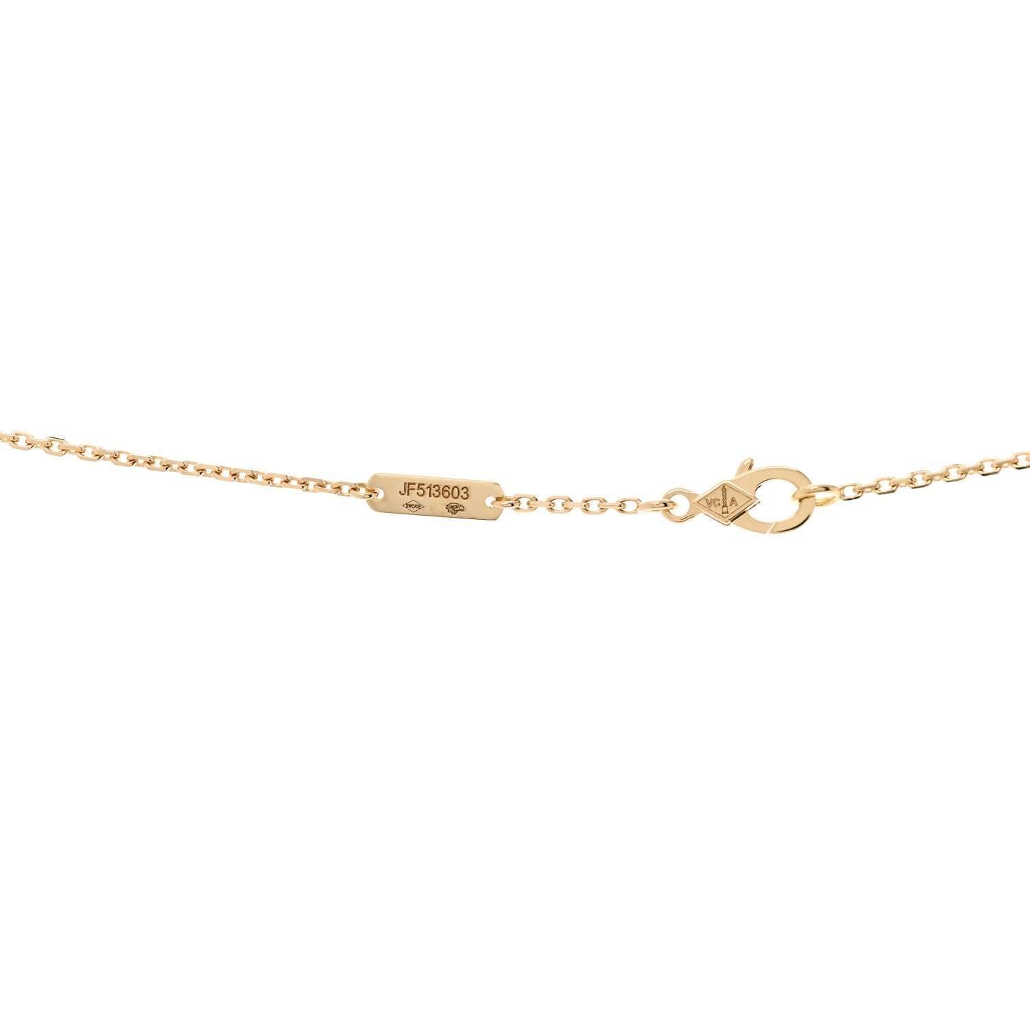 Van Cleef & Arpels 18K Yellow Gold Black Onyx Vintage Alhambra Pendant Necklace 5 of 6