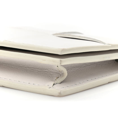 Bottega Veneta Nappa Maxi Intrecciato Card Holder Wallet White 7 of 10