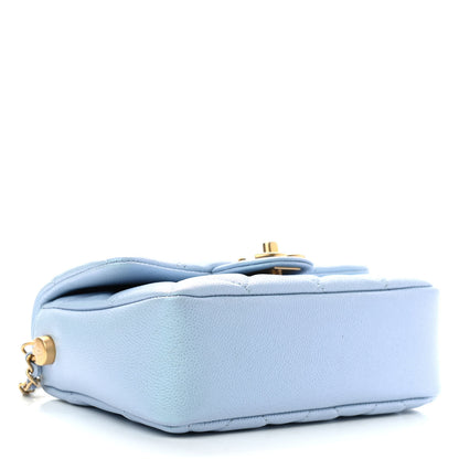 Chanel Iridescent Caviar Quilted Mini My Perfect Flap Light Blue 4 of 9